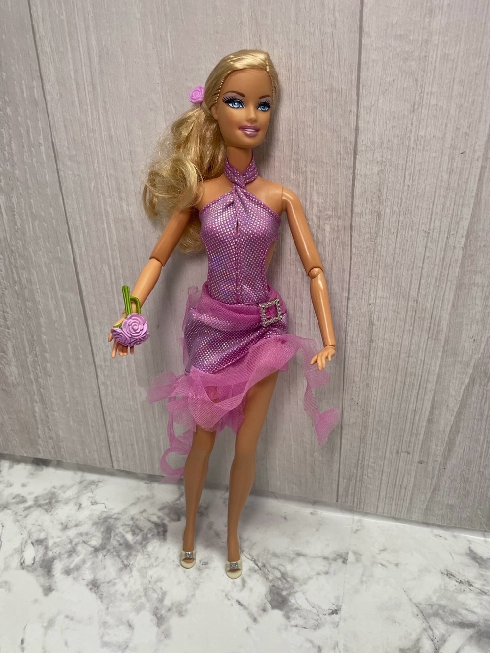 I can be Dance Superstar Barbie Jointed Doll Mattel W2306 layered ruffle dress